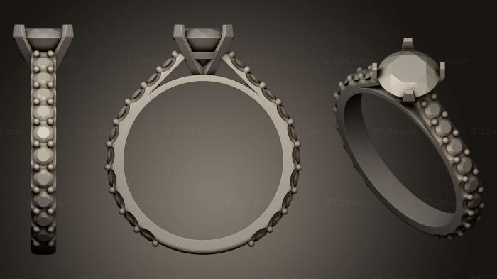 Ювелирные перстни и кольца (Кольцо 46, JVLRP_0148) 3D модель для ЧПУ станка